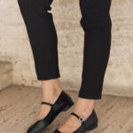 ELISE Black Leather Women's Loafer