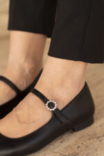 ELISE Black Leather Women's Loafer - Image 5