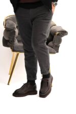 BROOK Brown Leather Men's Classic Shoes