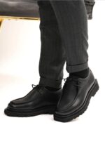 BROOK Black Leather Men's Classic Shoes