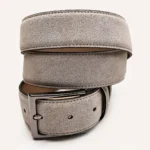LION Beige Suede Leather Men's Belt