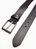 LION Navy Blue Leather Men's Belt - Image 2