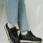 ELIO Black Leather Men's Sneakers