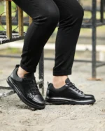 LEVIS Black Leather Men's Sneakers - Image 4