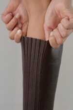 RINA Brown Leather Women's High Boots - Image 5
