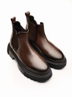 JAGGER Brown Leather Men's Boots - Image 2