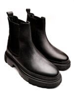 JAGGER Black Leather Men's Boots - Image 3