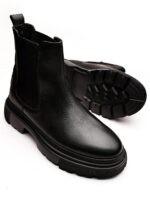 JAGGER Black Leather Men's Boots - Image 4