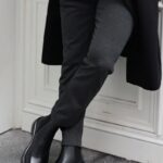 MAJOR Black Leather Men's Boots