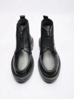 BAZID Black Leather Men's Boots - Image 5