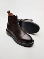 MAJOR Brown Leather Men's Boots - Image 2