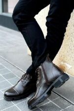 HEAD Brown Leather Men's Boots