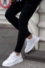 MARINO White Leather Men's Sneakers