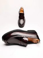 TYLOR Burgundy Patent Leather Men's Classic Shoes - Image 4