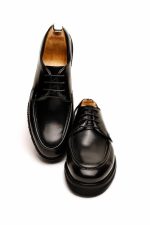 MILAN Black Supple Leather Men's Classic Shoes - Image 5