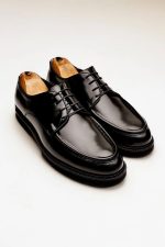 MILAN Black Supple Leather Men's Classic Shoes