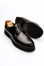 MILAN Black Supple Leather Men's Classic Shoes - Image 3