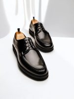 MILAN Black Supple Leather Men's Classic Shoes - Image 2