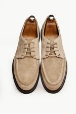 MILAN Beige Suede Leather Men's Classic Shoes - Image 2