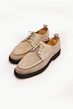 MILAN Beige Suede Leather Men's Classic Shoes