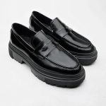 YEEP Black Supple Leather Men's Classic Shoes