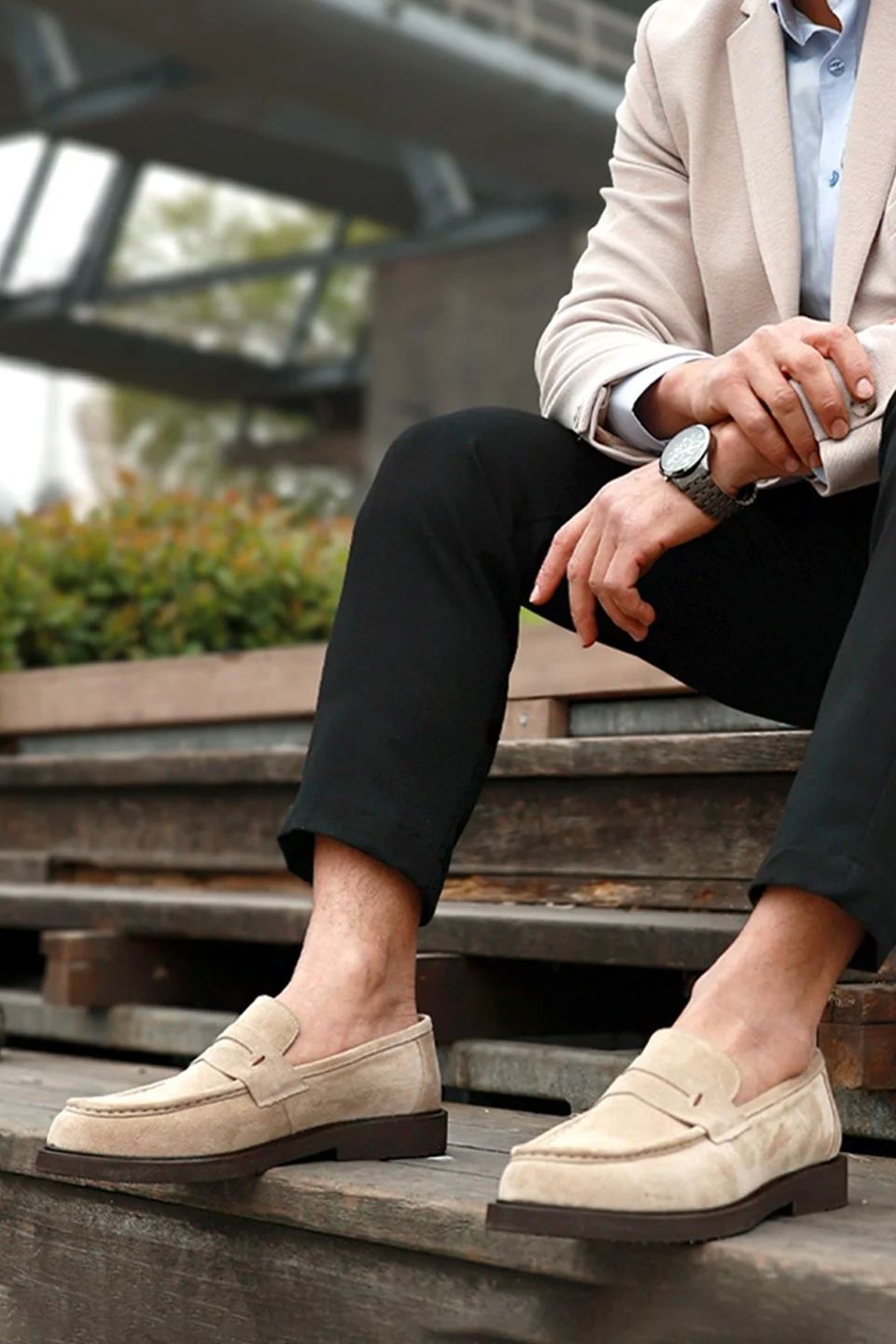 WhatsApp Image 2026-01-30 at 12.17.46 PM TYLOR Beige Suede Leather Men's Classic Shoes - Image 1