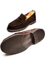TYLOR Brown Suede Leather Men's Classic Shoes - Image 4