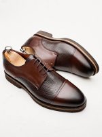 LORD Brown Leather Men's Classic Shoes - Image 3