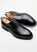 LORD Black Leather Men's Classic Shoes - Image 2