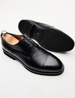 LORD Black Leather Men's Classic Shoes - Image 3