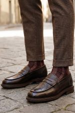 ELITE Brown Leather Men's Classic Shoes