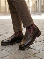 ELITE Brown Leather Men's Classic Shoes - Image 2