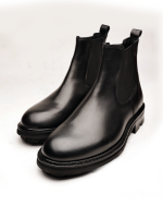 VENTO Black Leather Men's Boots - Image 2