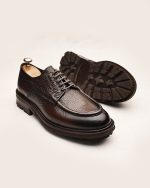 BOLTON Brown Leather Men's Classic Shoes - Image 6
