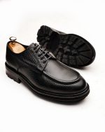 BOLTON Black Leather Men's Classic Shoes - Image 3