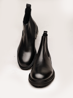 VENTO Black Leather Men's Boots - Image 4