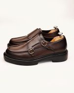 KRASS Brown Leather Men's Classic Shoes - Image 5