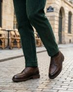 BOLTON Brown Leather Men's Classic Shoes