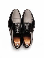 GAZELLE Black Leather Men's Classic Shoes - Image 3