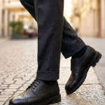 PRESTIJ Black Leather Men's Classic Shoes