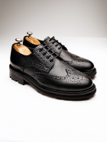 PRESTIJ Black Leather Men's Classic Shoes - Image 2