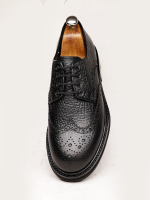 PRESTIJ Black Leather Men's Classic Shoes - Image 5