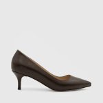 NELIA Dark Brown Leather Women's Stiletto