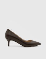 NELIA Dark Brown Leather Women's Stiletto