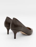 NELIA Dark Brown Leather Women's Stiletto - Image 4