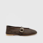 ADELINE Brown Leather Women's Ballerina