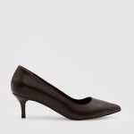 NELIA Burgundy Leather Women's Stiletto