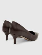 NELIA Burgundy Leather Women's Stiletto - Image 4