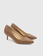 NELIA Brown Leather Women's Stiletto - Image 3