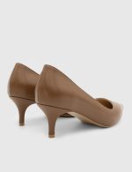 NELIA Brown Leather Women's Stiletto - Image 4